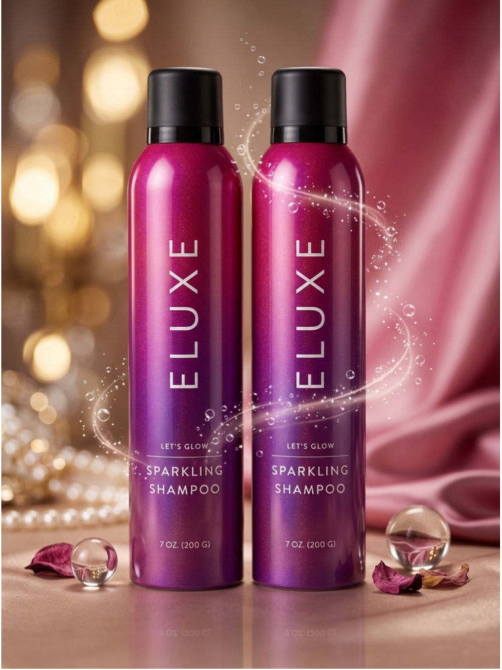 ELUXE Sparkling Shampoo “Lets Glow” 2 Pack 7oz TIk Tok Viral